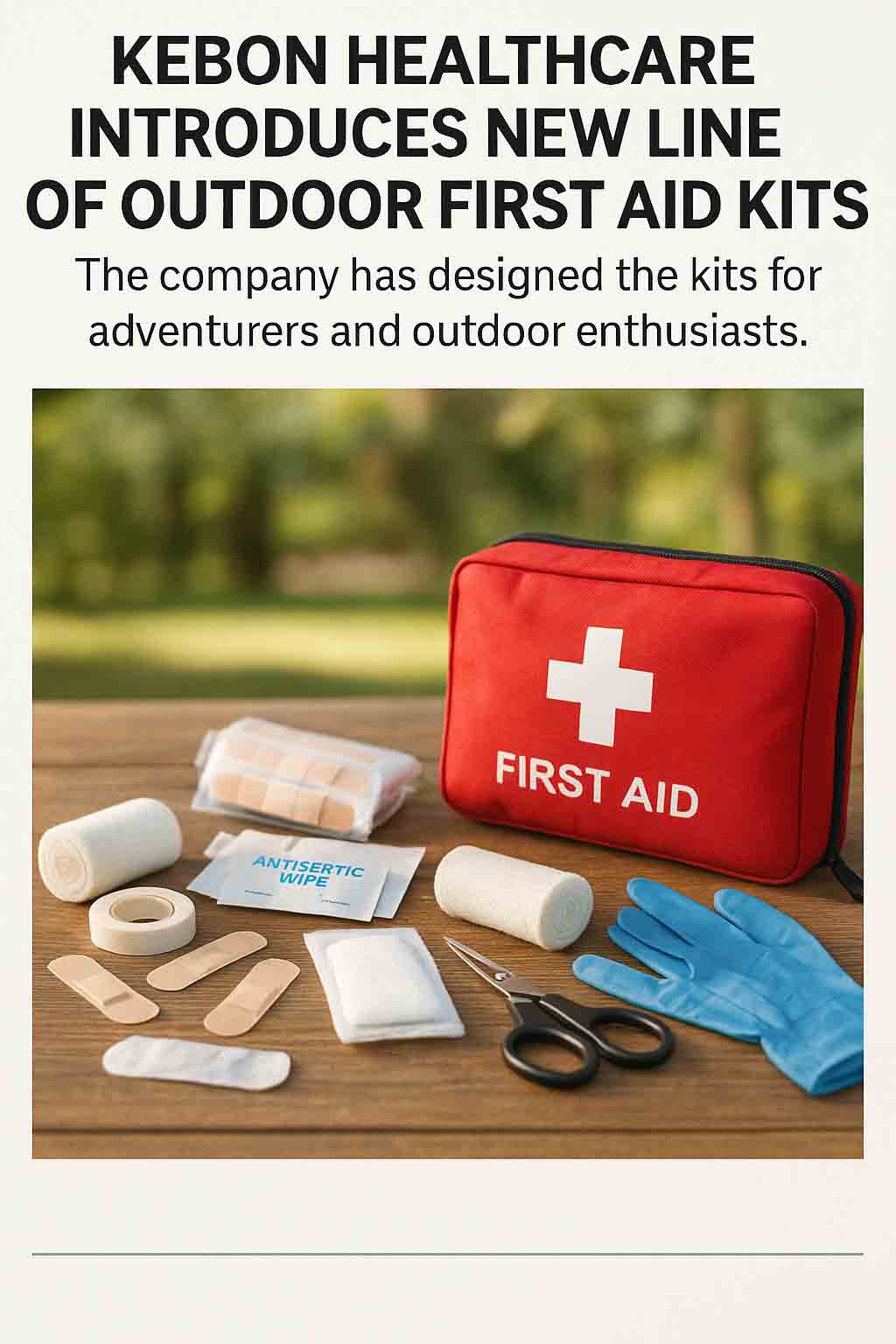 Kebon Healthcareが屋外救急キットの新しいラインを紹介します
