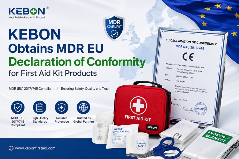 KEBON 救急キットが EU MDR 適合宣言を取得